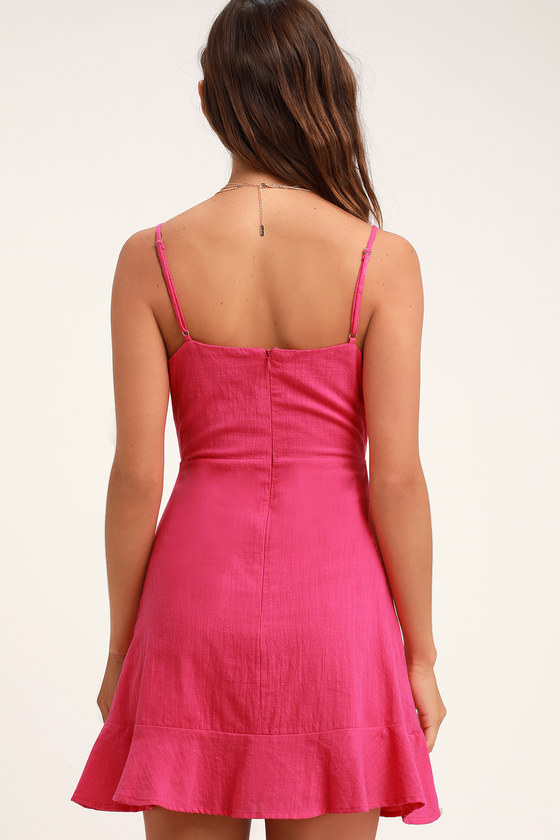 Hot Pink Mini Dress
